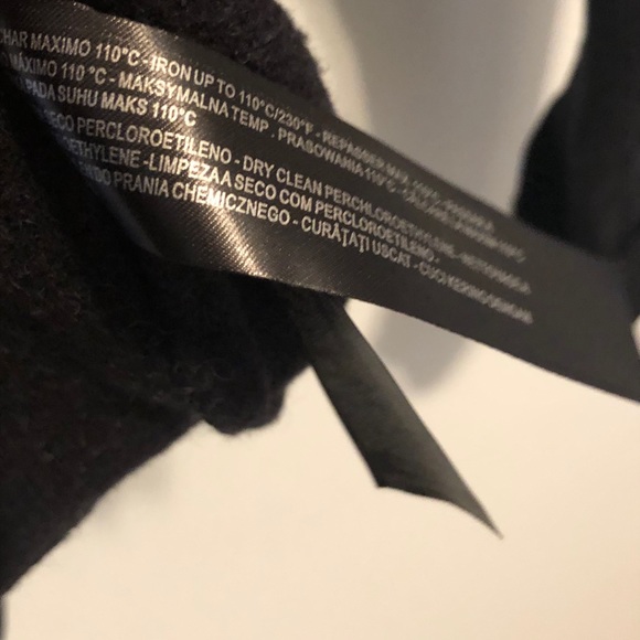 Zara Knit Hooded Double-Breasted Cardigan Navy L - Picture 7 of 8